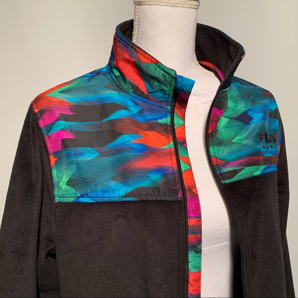 Fila zip up sports jacket. 🖤💙❤️💚
